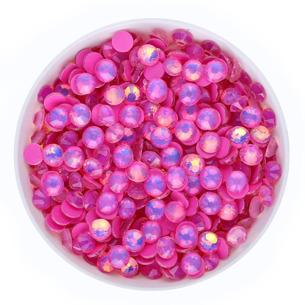 SS6-SS30 Mocha Opal Coral Reef Flatback Glass Non-Hotfix Rhinestones | Non-Hotfix | Wiccan Center