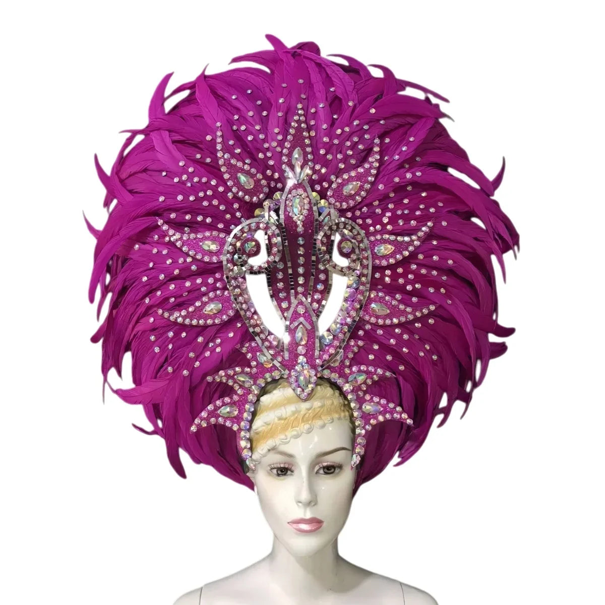 The Stardust Copacabana Feather Crown – Samba Parade Headdress | Headdress | Wiccan Center