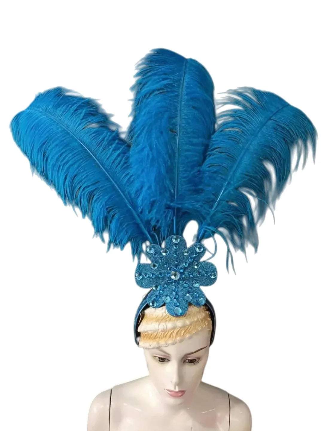The Stardust Flora Cabaret Crown – Five-Flower Rhinestone Headdress | Headdress | Wiccan Center