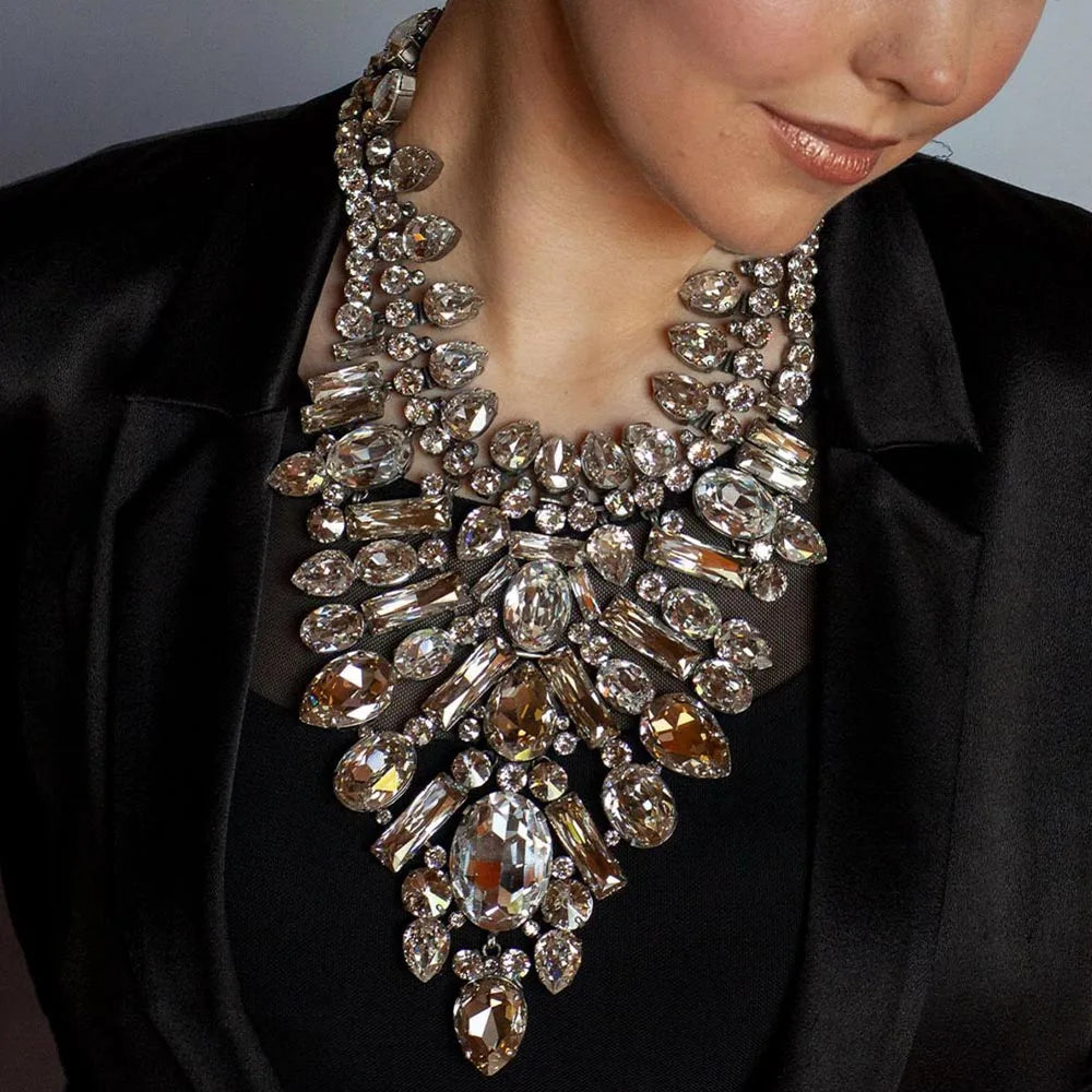 Rhinestone Statement Crystal Drop