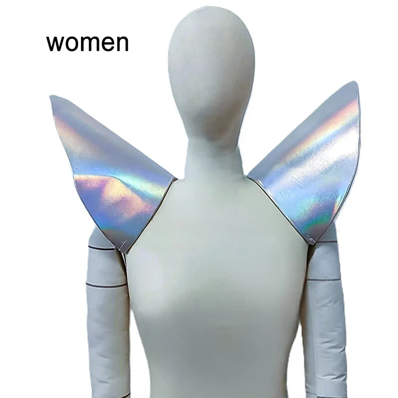 The Stardust Stratosphere Wings – Futuristic Flying Shoulder Vest | Shoulder Pieces | Wiccan Center