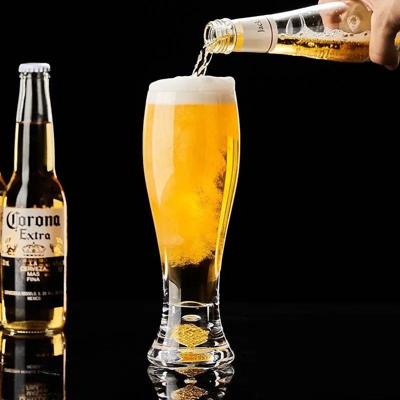 High-grade luxury gold leaf crystal glass craft beer mug large capacity beer mug beverage juice glass | | Wiccan Center