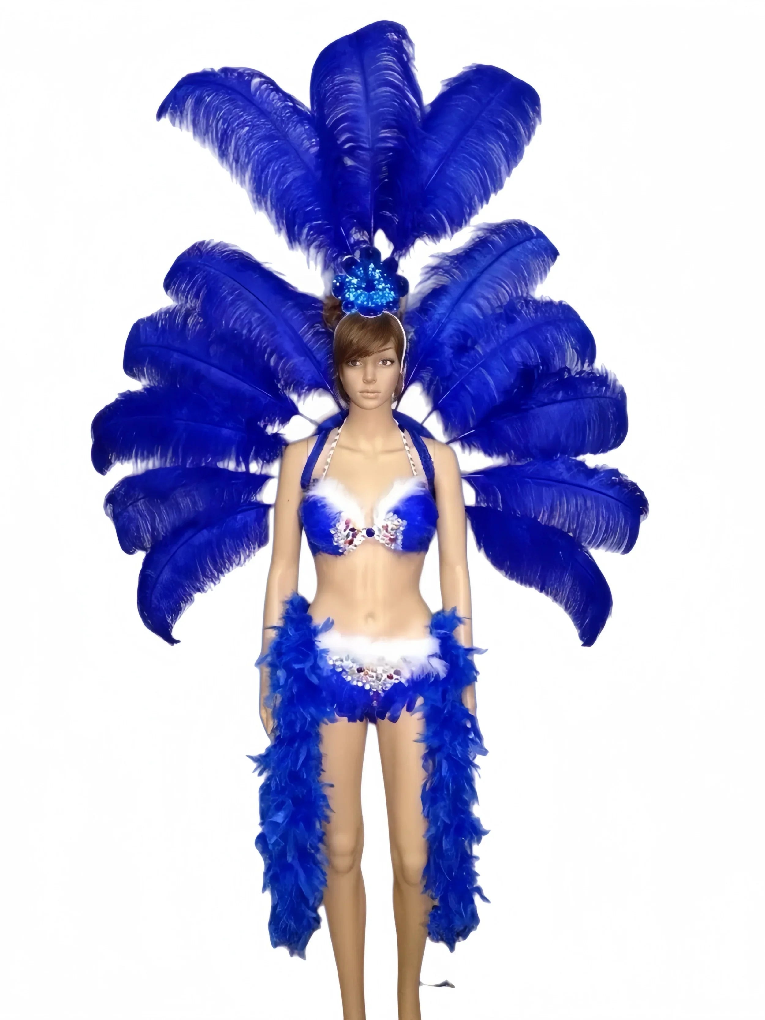 The Stardust Victoria Sovereign – Deluxe Angel Feather Wing & Headdress Stage Costume Set | Costume Sets | Wiccan Center