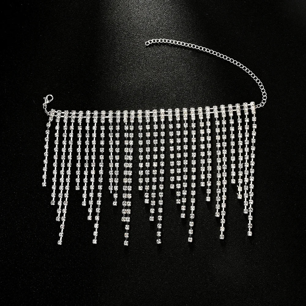 Rhinestone Fringe Tassel Ankle Chains | Anklets | Wiccan Center