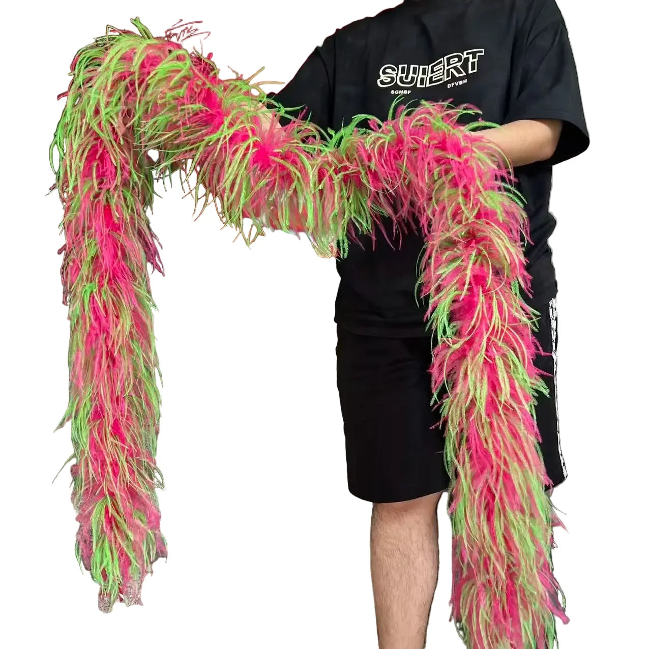 Mixed Color Ostrich Feather Boa & Shawl (2 Meters) | Feather Boas | Wiccan Center