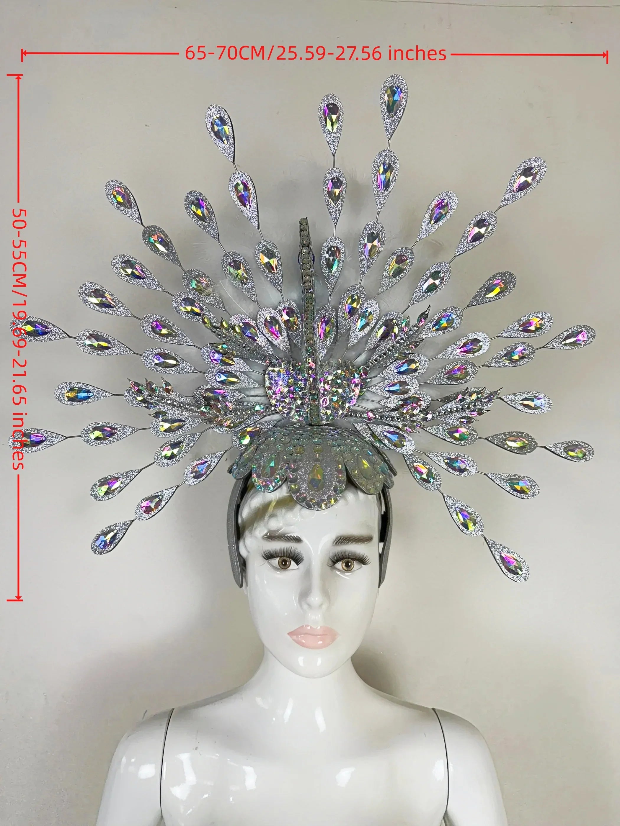 The Stardust Dionysia – Silver Starburst Carnival & Masque Ball Headdress