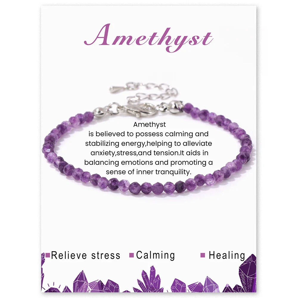 Faceted Gemstone Bead Bracelets | bracelets | Wiccan Center