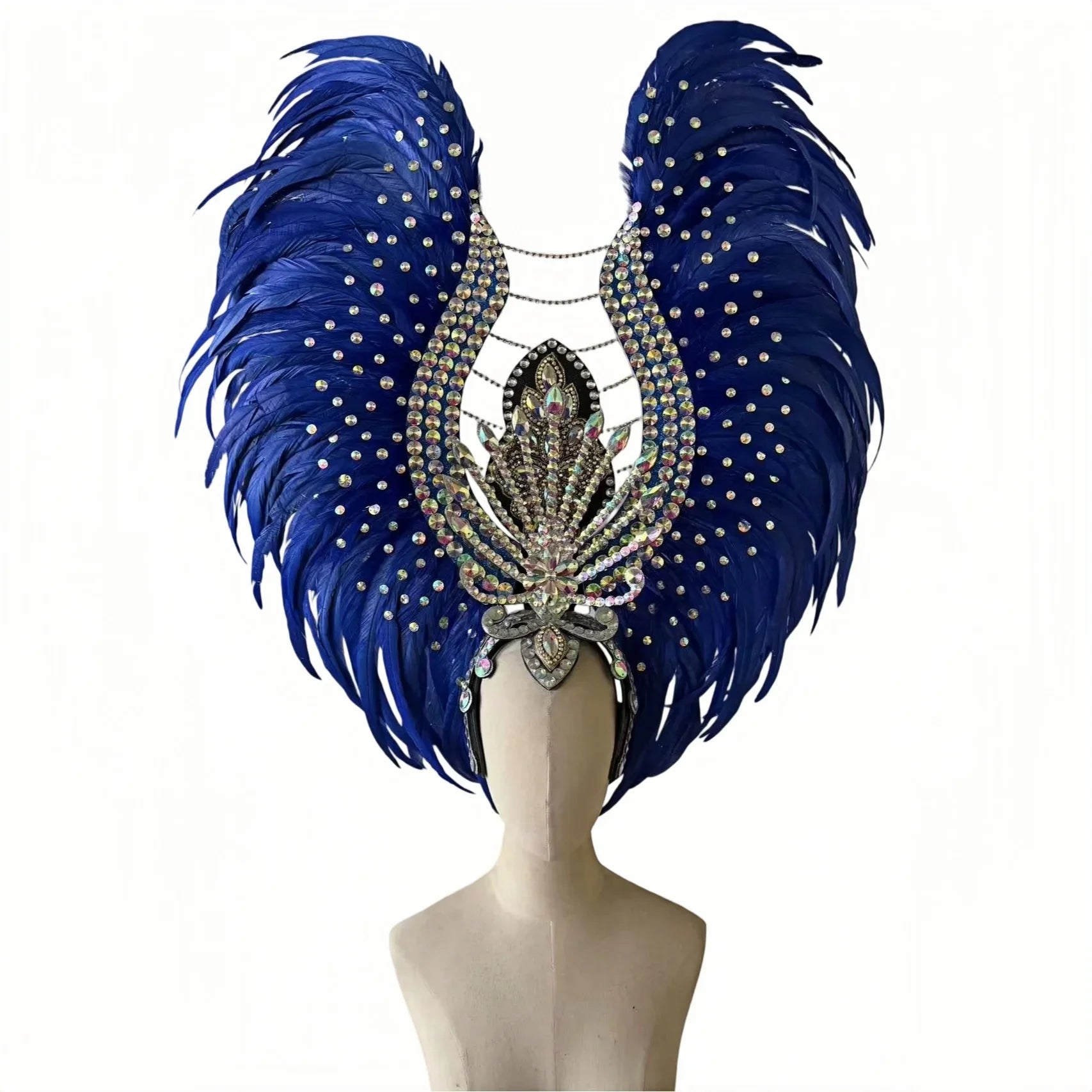 The Stardust Aurora Feather Headdress – Light Purple Cabaret & Carnival Crown | Headdress | Wiccan Center
