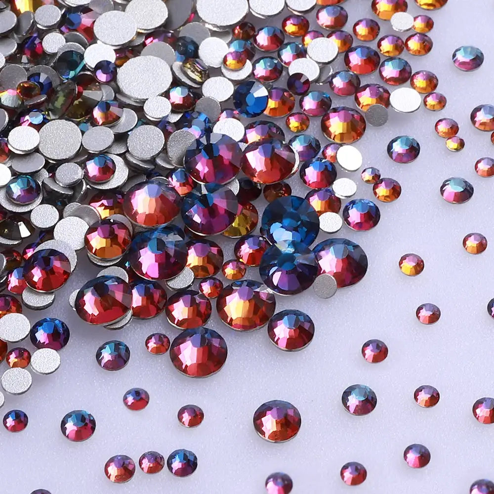 1440PCS SS3-SS20 Mix Size Non-Hotfix Glass FlatBack Rhinestones | Non-Hotfix | Wiccan Center