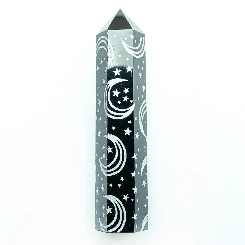 Snake, Sun, Moon, Star Crystal Tower Obelisks | Crystals | Wiccan Center