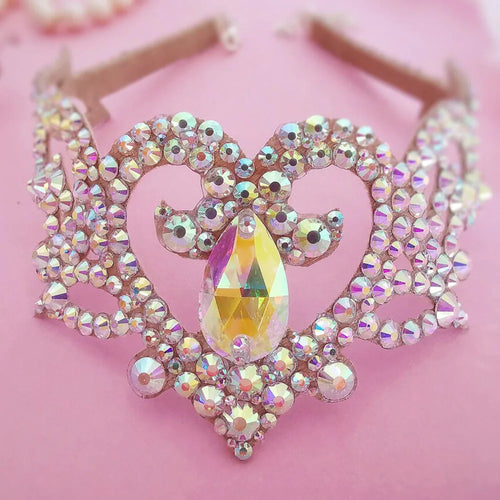 AB Rhinestone Heart Choker | Necklaces | Wiccan Center