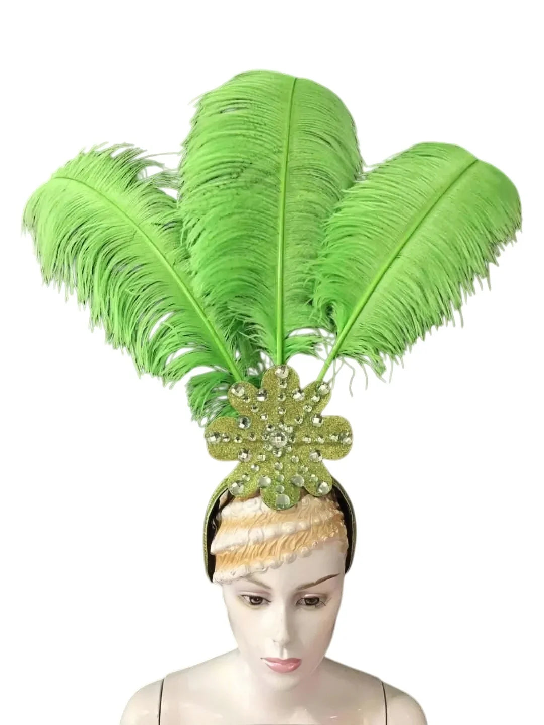 The Stardust Flora Cabaret Crown – Five-Flower Rhinestone Headdress | Headdress | Wiccan Center