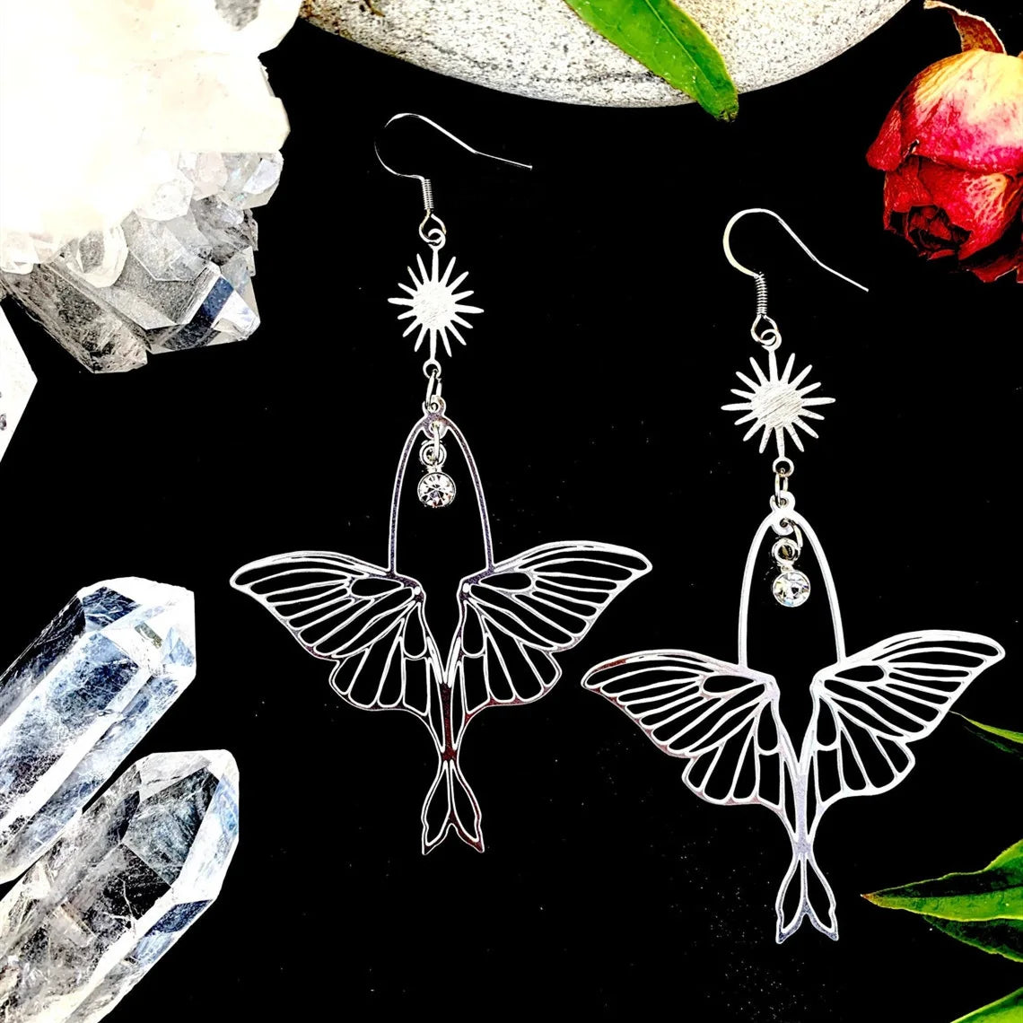 Assorted Moth & Butterfly Dangle Earrings | earrings | Wiccan Center