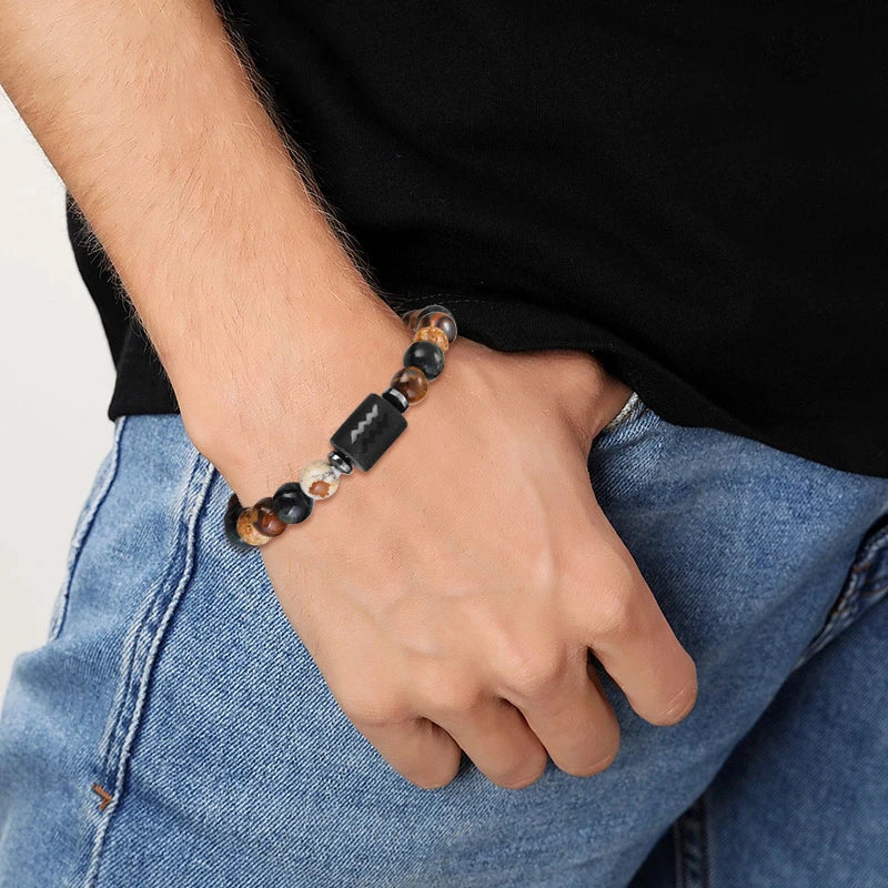 Sagittarius Zodiac Bracelet Natural Stone