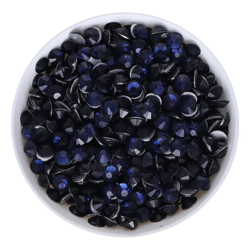 SS3-SS60 Blue Series Non-Hotfix High Quality Glass Flatback Rhinestones | Non-Hotfix | Wiccan Center