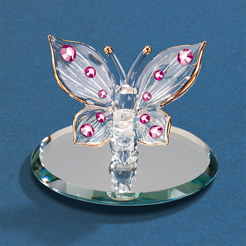 S2 324: Butterfly with Pink Crystals | Figurine | Wiccan Center