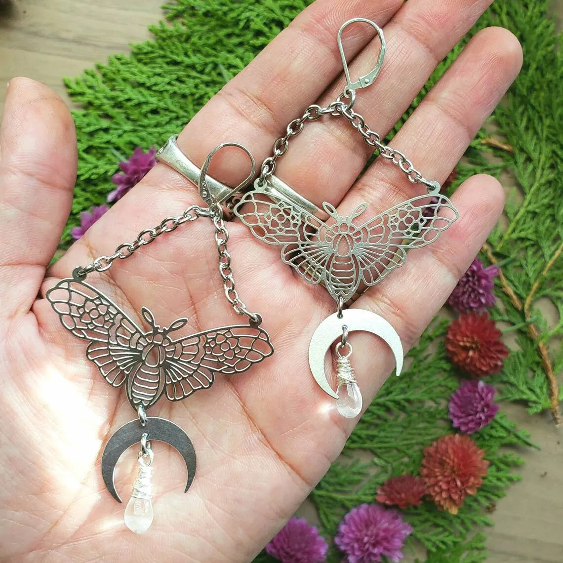 Assorted Moth & Butterfly Dangle Earrings | earrings | Wiccan Center