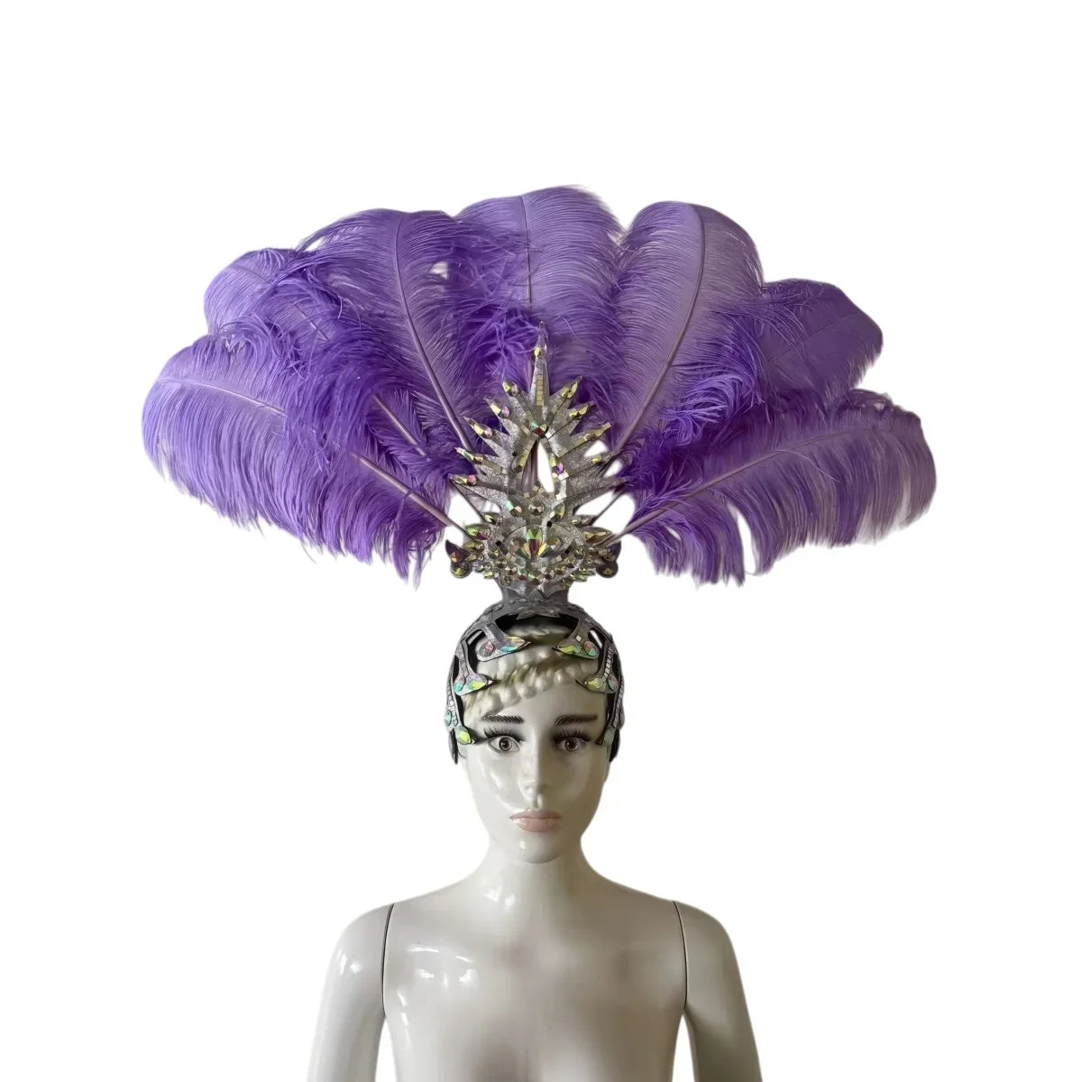 The Stardust Dionysia – Carnival & Samba Feathered Masque Ball Crown | Headdress | Wiccan Center