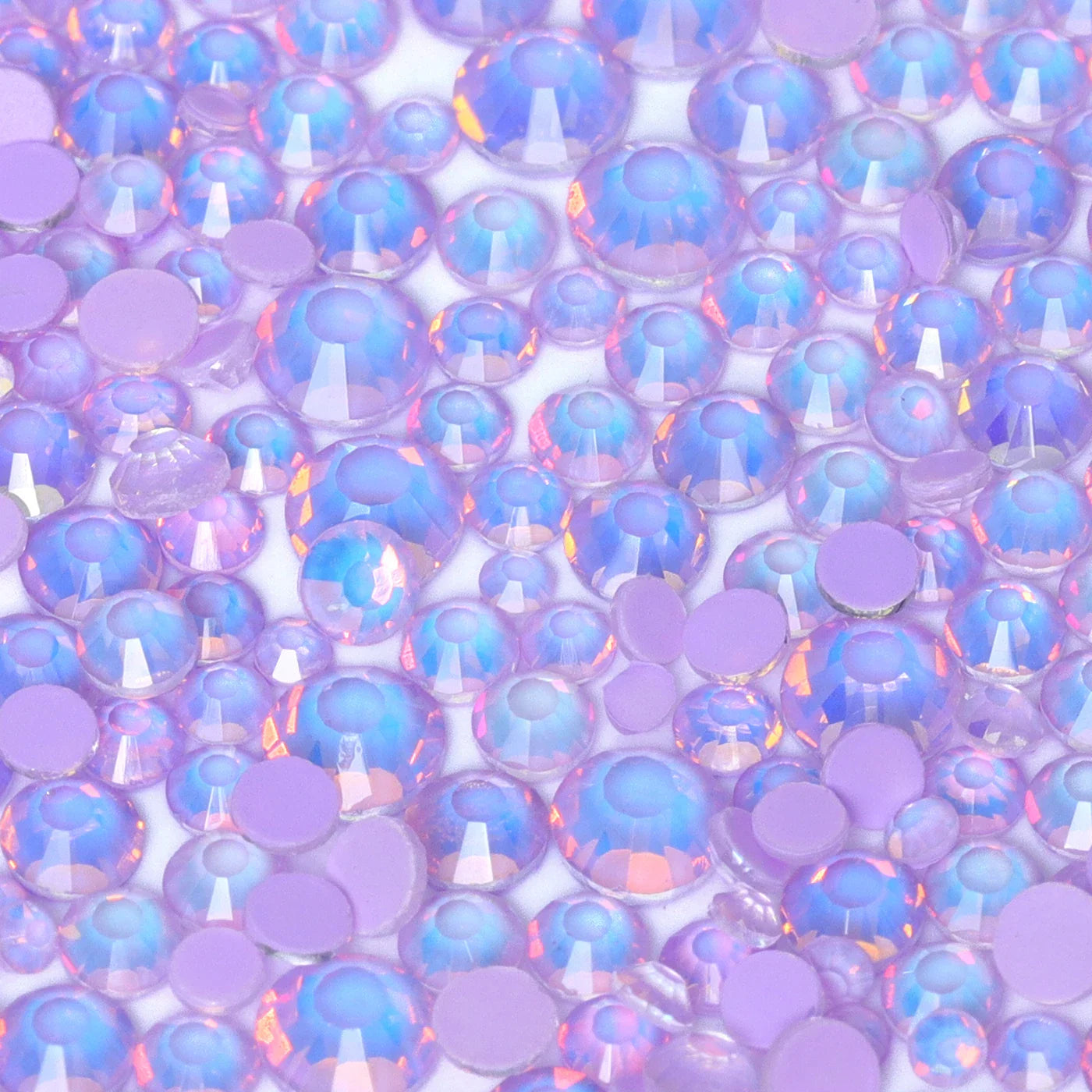 SS6-SS20 Mix Size Mocha Opal High Quality Flat-Back Glass Rhinestones | Non-Hotfix | Wiccan Center