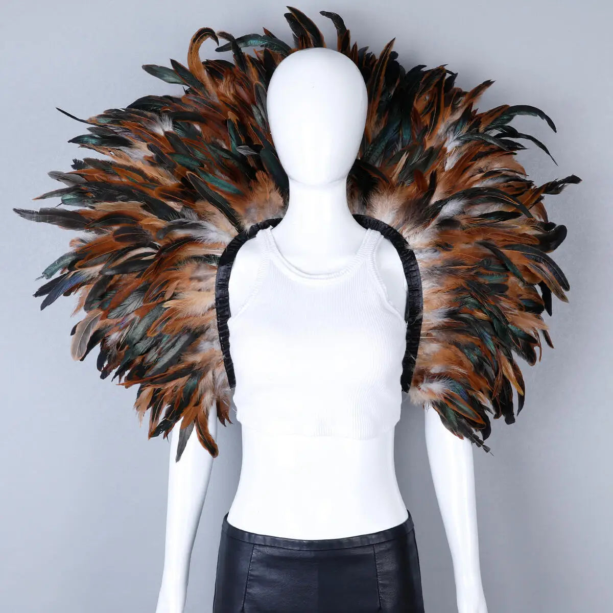 Festival Carnival Feather Shoulder Shawl | Feather Shawl | Wiccan Center