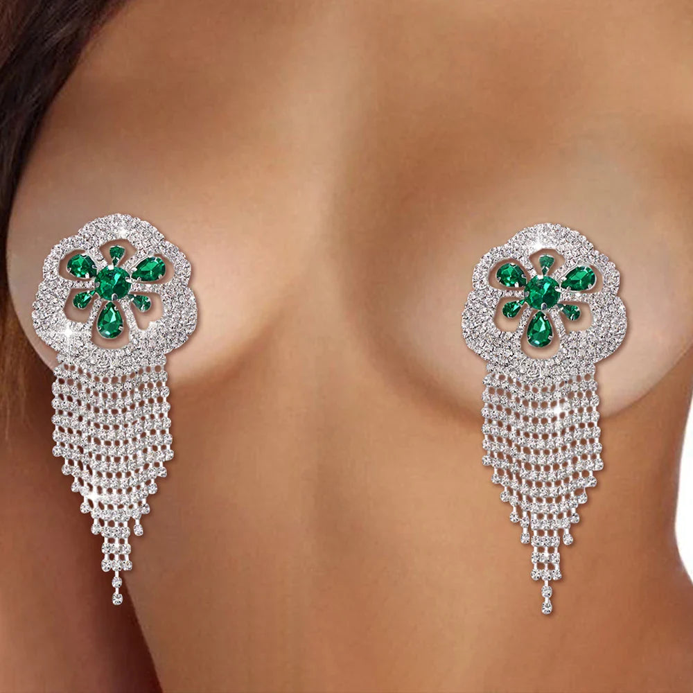 Luxury Crystal Pendant Body Adornment – Shimmering Rhinestone Charm Set & Exotic Accents for Raves, Festivals & Fine Lingerie | Pasties | Wiccan Center