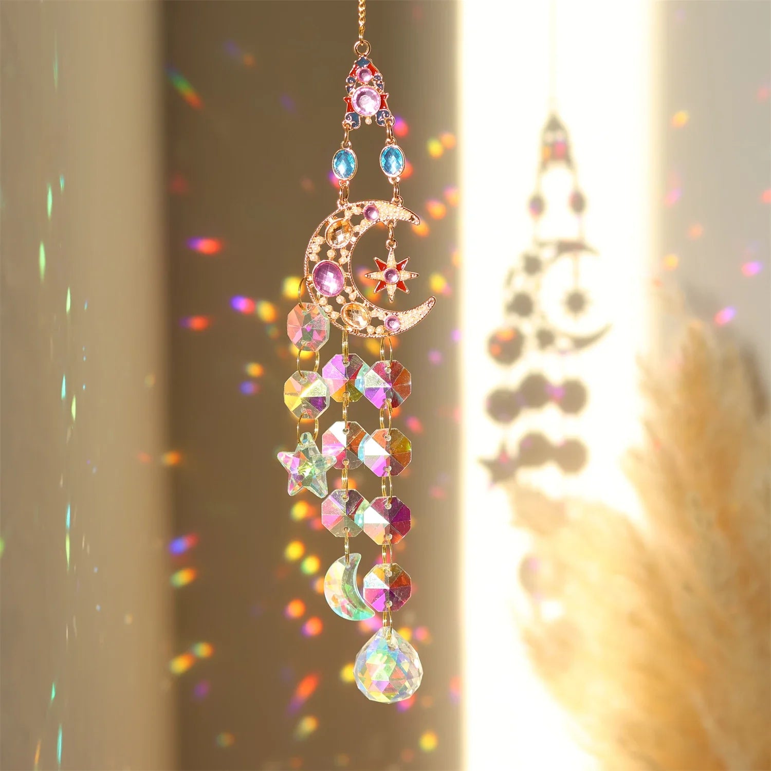 Colorful diamonds StarsMoonButterflies, sun garlands, gardening, light collection, Suncatcher accessories,indoor and outdoor | | Wiccan Center