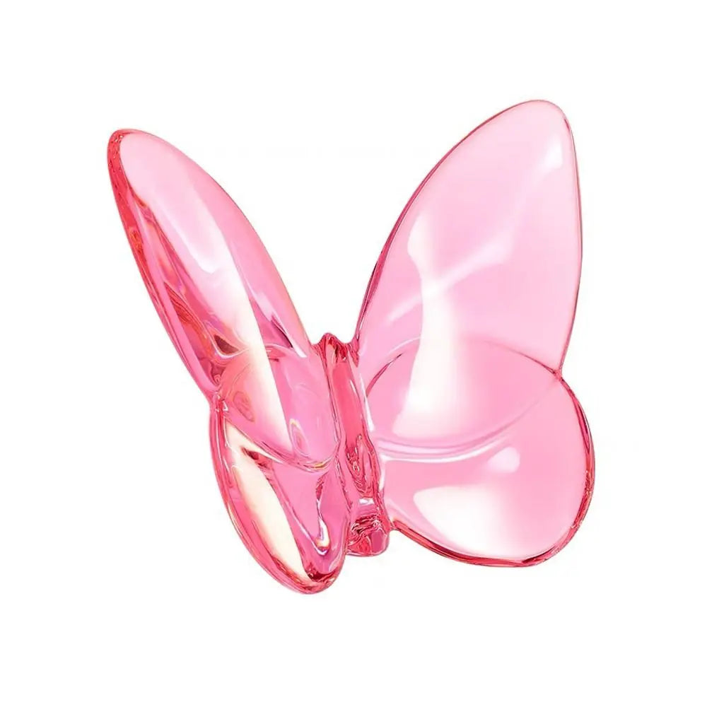 Multiple Color Crystal Butterfly Figurines Super Winkling Reflective Glass Butterfly Ornament Vivid Home Decor