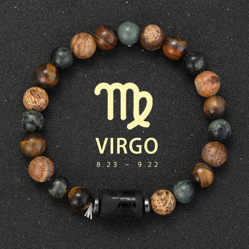 Sagittarius Zodiac Bracelet Natural Stone
