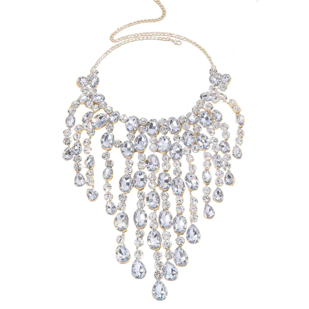 Rhinestone Waterdrop Crystal Drop | Necklaces | Wiccan Center