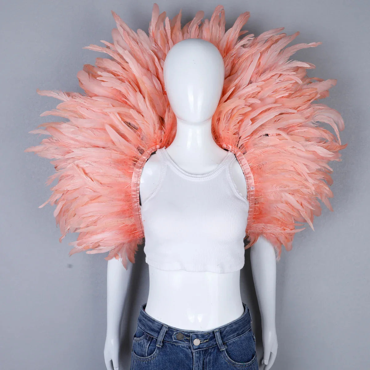 Festival Carnival Feather Shoulder Shawl | Feather Shawl | Wiccan Center