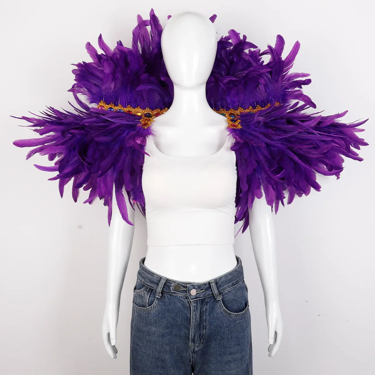 Festival Carnival Feather Shawl | Feather Shawl | Wiccan Center