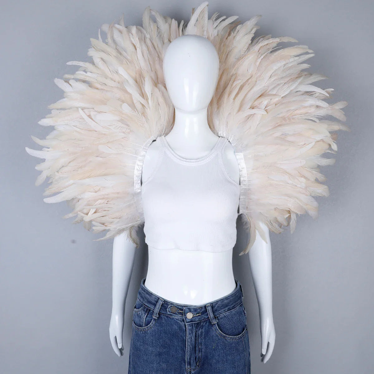 Festival Carnival Feather Shoulder Shawl | Feather Shawl | Wiccan Center