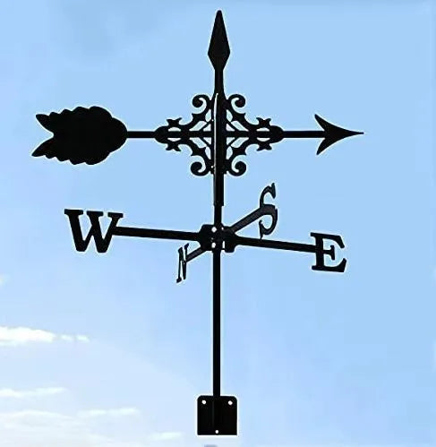 Metal Weathervane,Witch Iron Weather Vane,Sea Rover Wind Direction Indicator,Garden Decoration,Outdoor Roof Decoration,Gardening