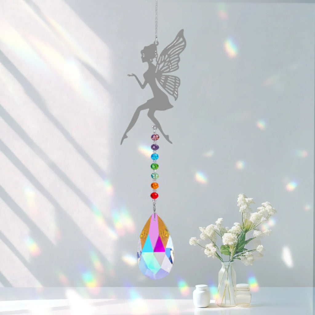 Animal metal sheet butterfly pendant crystal ball prism sun catcher DIY hanging decoration window decoration garden sun catcher | | Wiccan Center