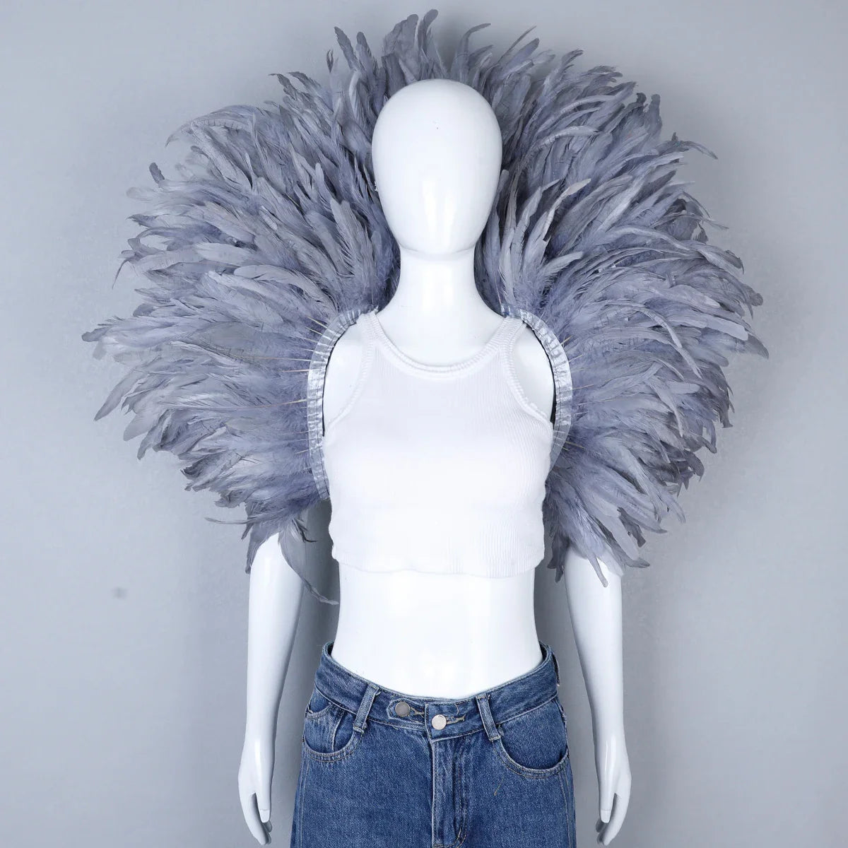 Festival Carnival Feather Shoulder Shawl | Feather Shawl | Wiccan Center