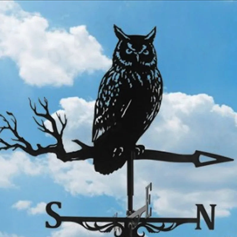 Metal Weathervane,Witch Iron Weather Vane,Sea Rover Wind Direction Indicator,Garden Decoration,Outdoor Roof Decoration,Gardening