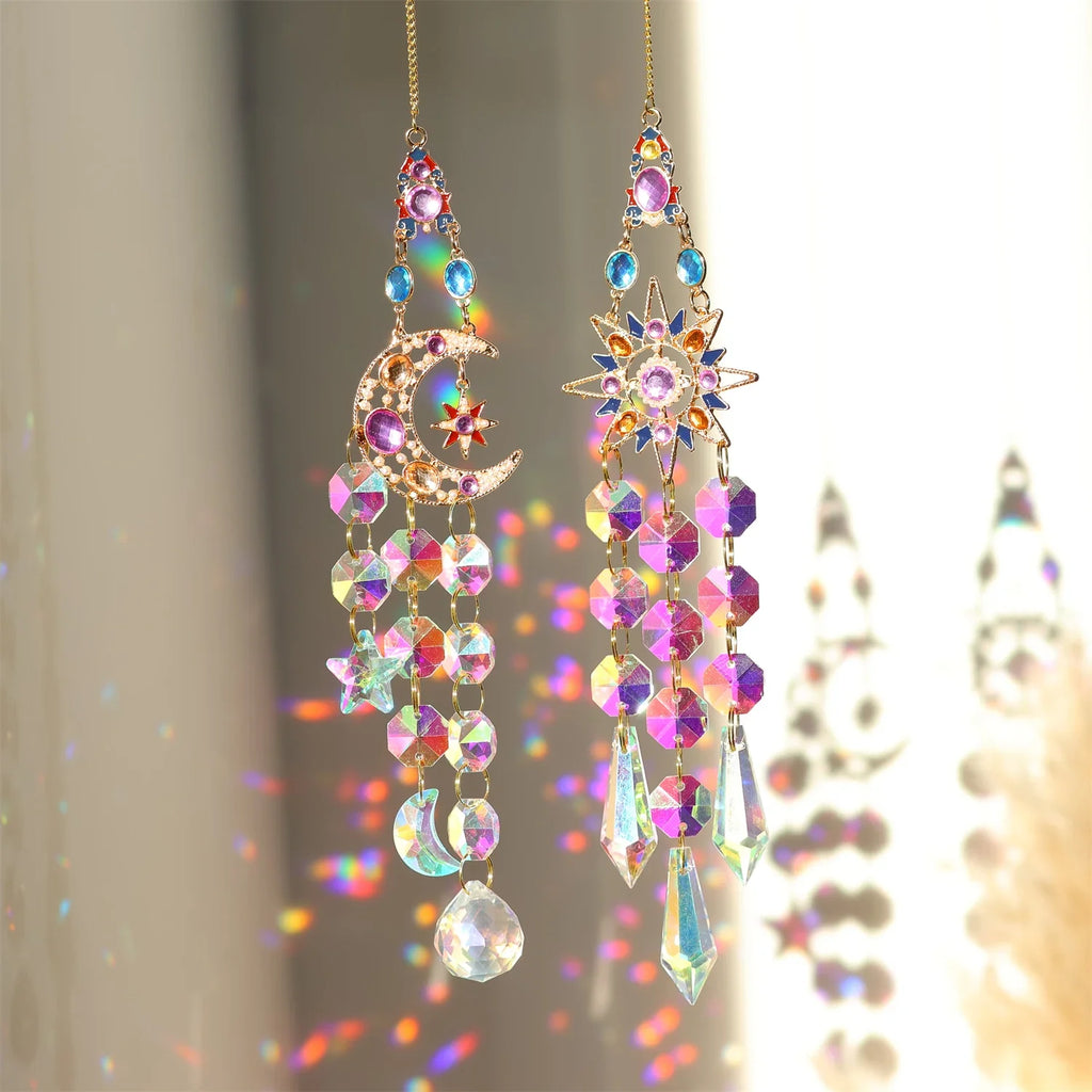 Colorful diamonds StarsMoonButterflies, sun garlands, gardening, light collection, Suncatcher accessories,indoor and outdoor | | Wiccan Center