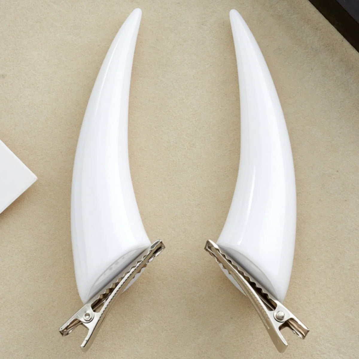 Devil Horn Hair Clips 2PCS Gothic Halloween Hair Accessories | | Wiccan Center