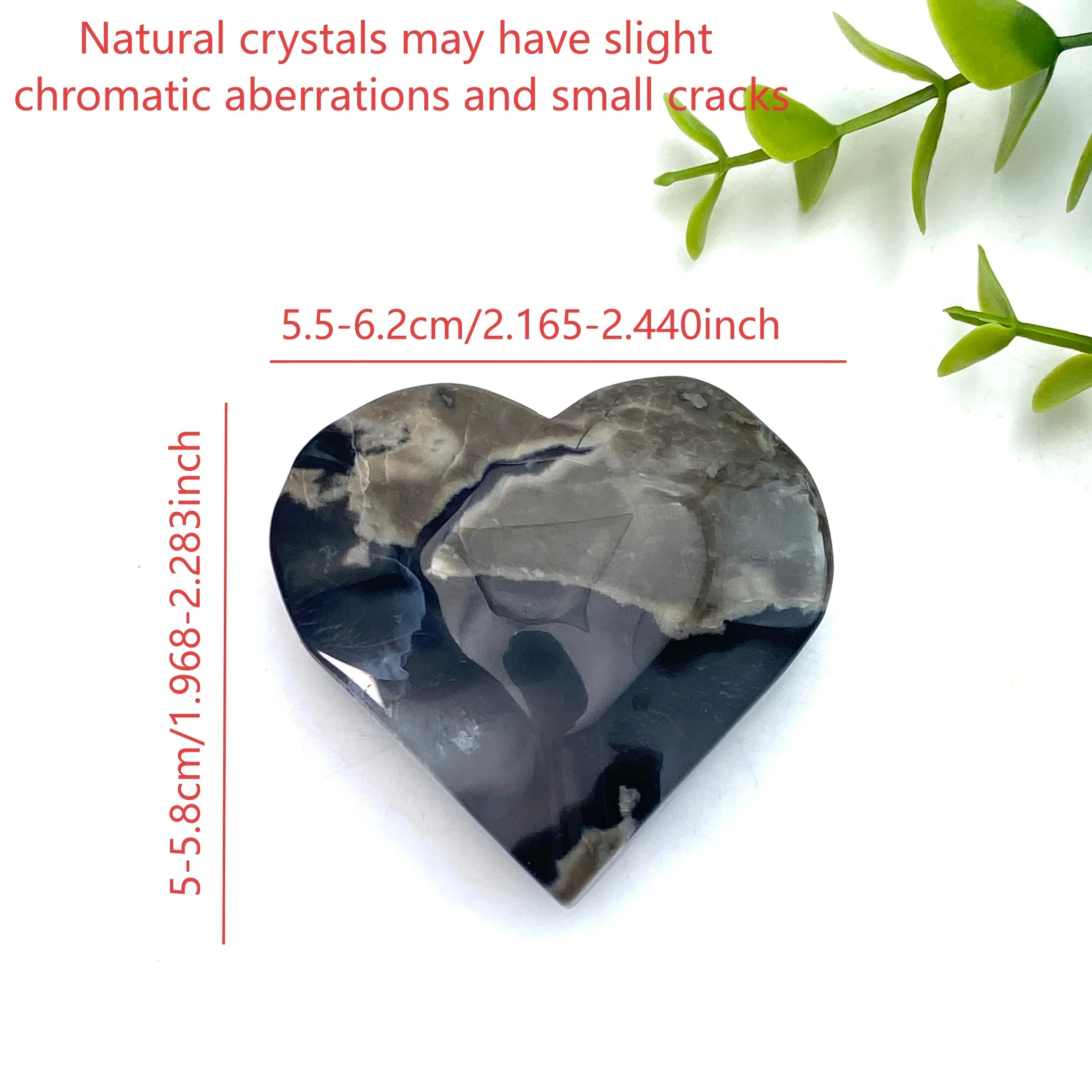 1pc Fluorescent Agate Heart, UV Reactive Stone, Home Decor Accent, Unique Natural Stone Collectible， Home Office Decor