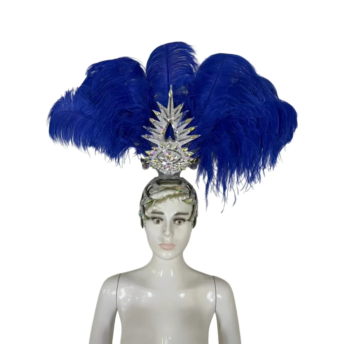 The Stardust Dionysia – Carnival & Samba Feathered Masque Ball Crown | Headdress | Wiccan Center