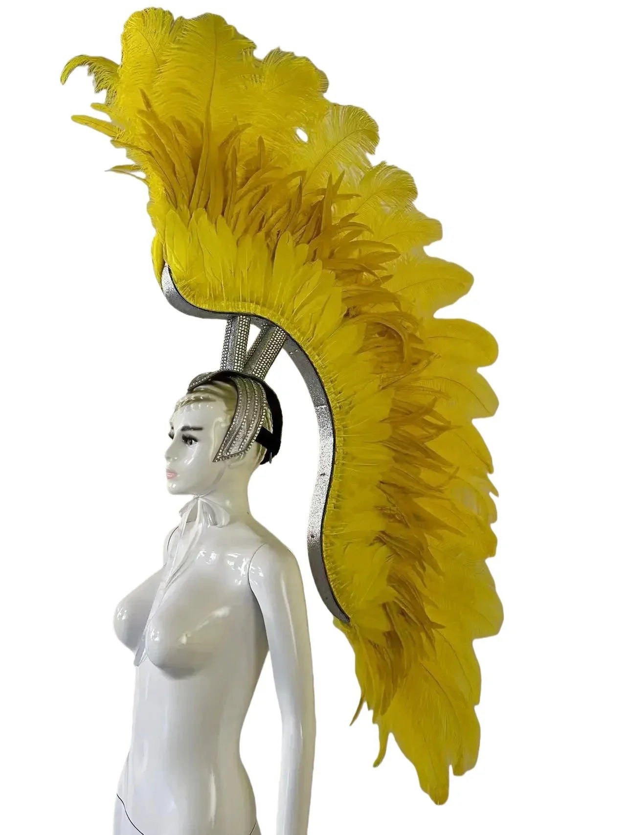 The Stardust Luminary – Premium Feathered Carnival & Samba Halo Headdress