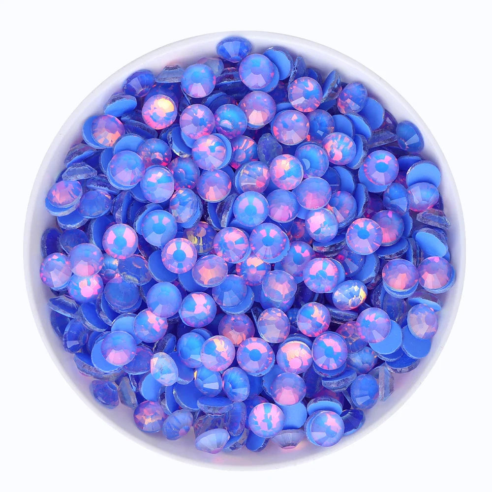 SS6-SS30 Mocha Opal Coral Reef Flatback Glass Non-Hotfix Rhinestones | Non-Hotfix | Wiccan Center