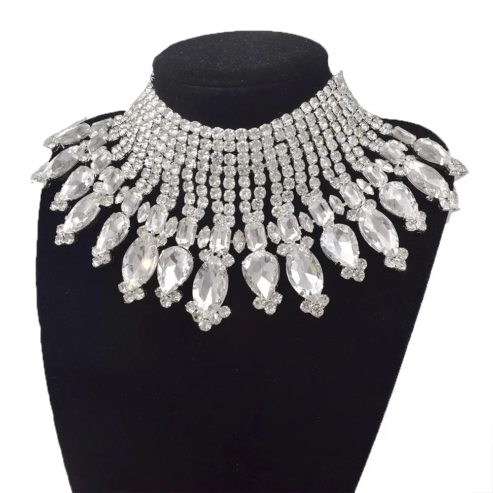 Radiating Statement Rhinestone Crystal Crystal Drop | Necklaces | Wiccan Center