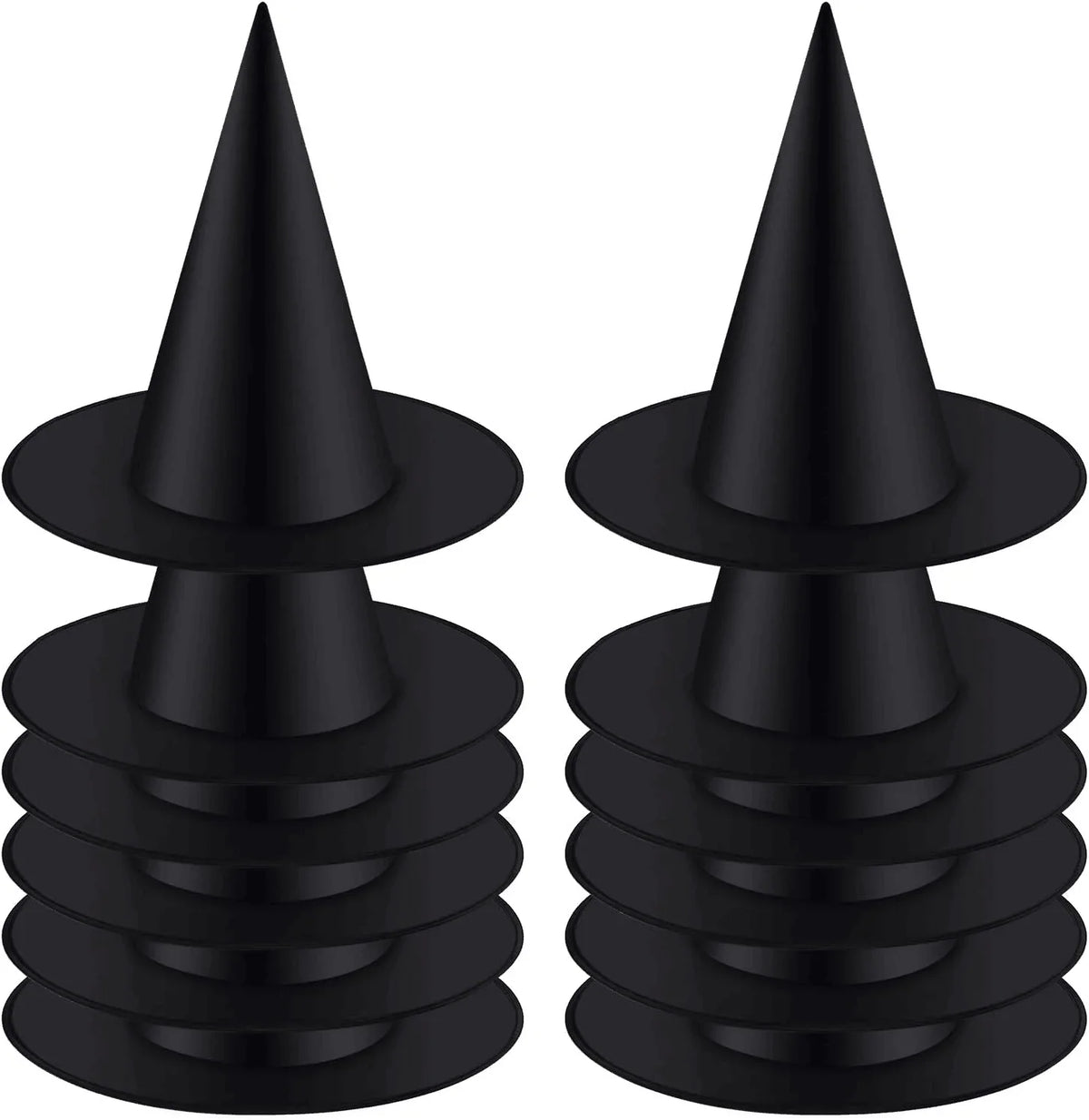 12 Pack Halloween Witch Hats Black Hanging Party Favors | | Wiccan Center