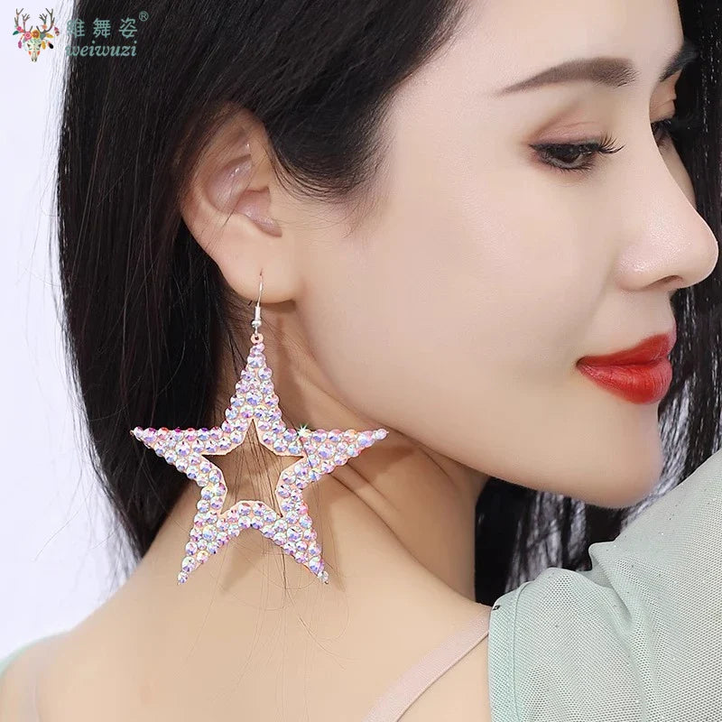 Star Rhinestone Earrings