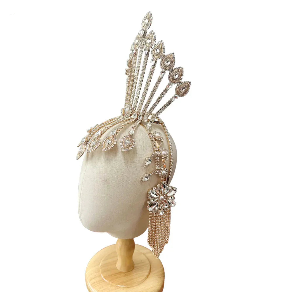Rhinestone Showgirl Headpiece | Headpiece | Wiccan Center
