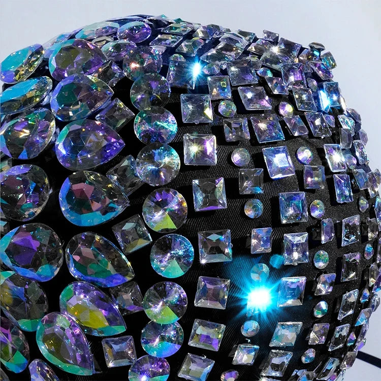 Super Shiny Rhinestone Full Face Headwear Mask | Masks | Wiccan Center