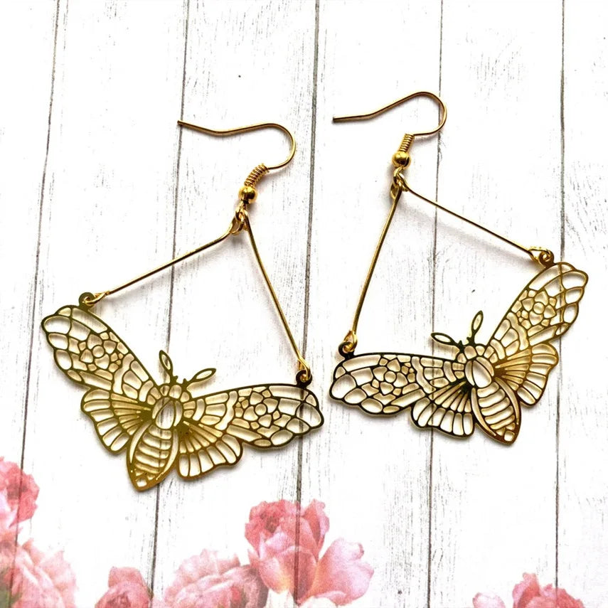 Assorted Moth & Butterfly Dangle Earrings | earrings | Wiccan Center