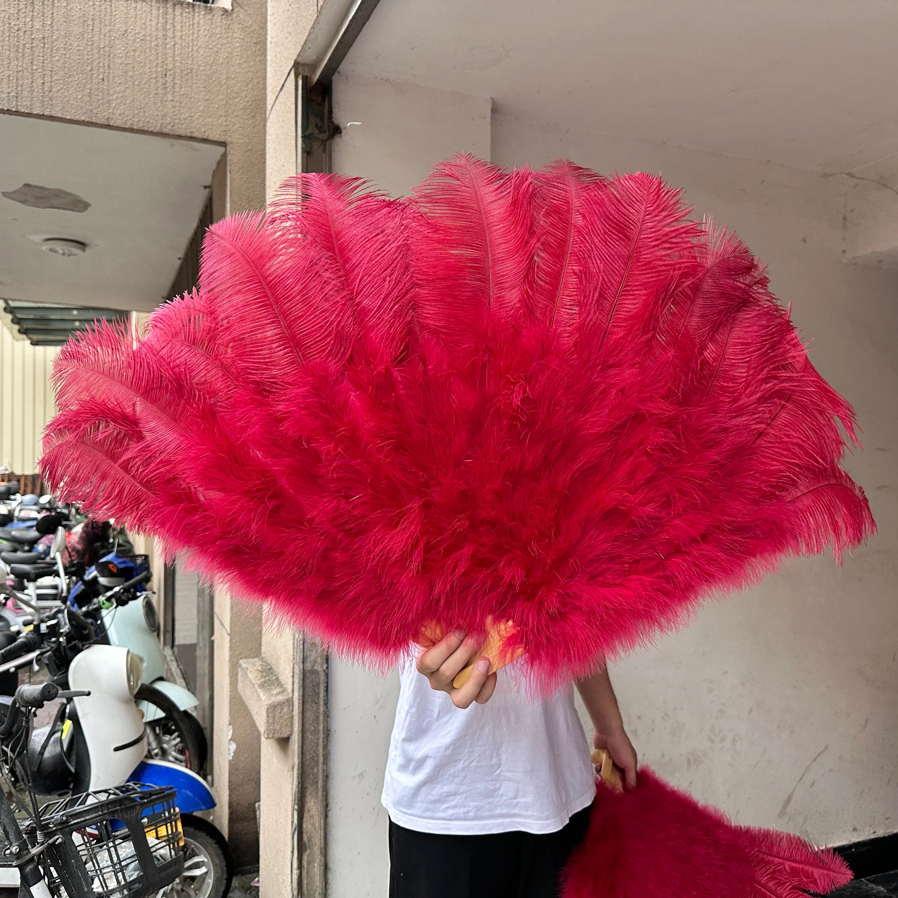 90CM Ostrich Feather Fans | Feather Fans | Wiccan Center