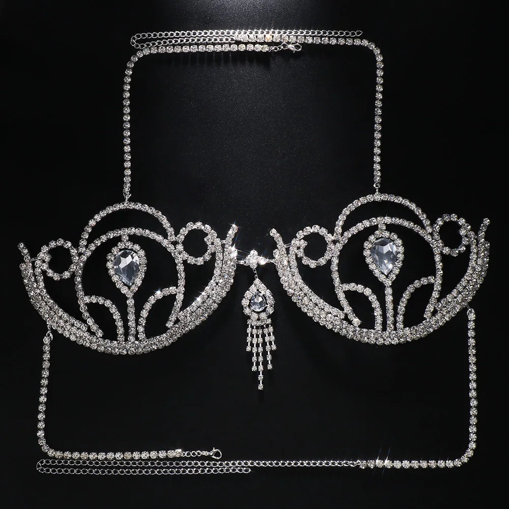 Crystal Bikini Top Body Chain | Body Chains | Wiccan Center